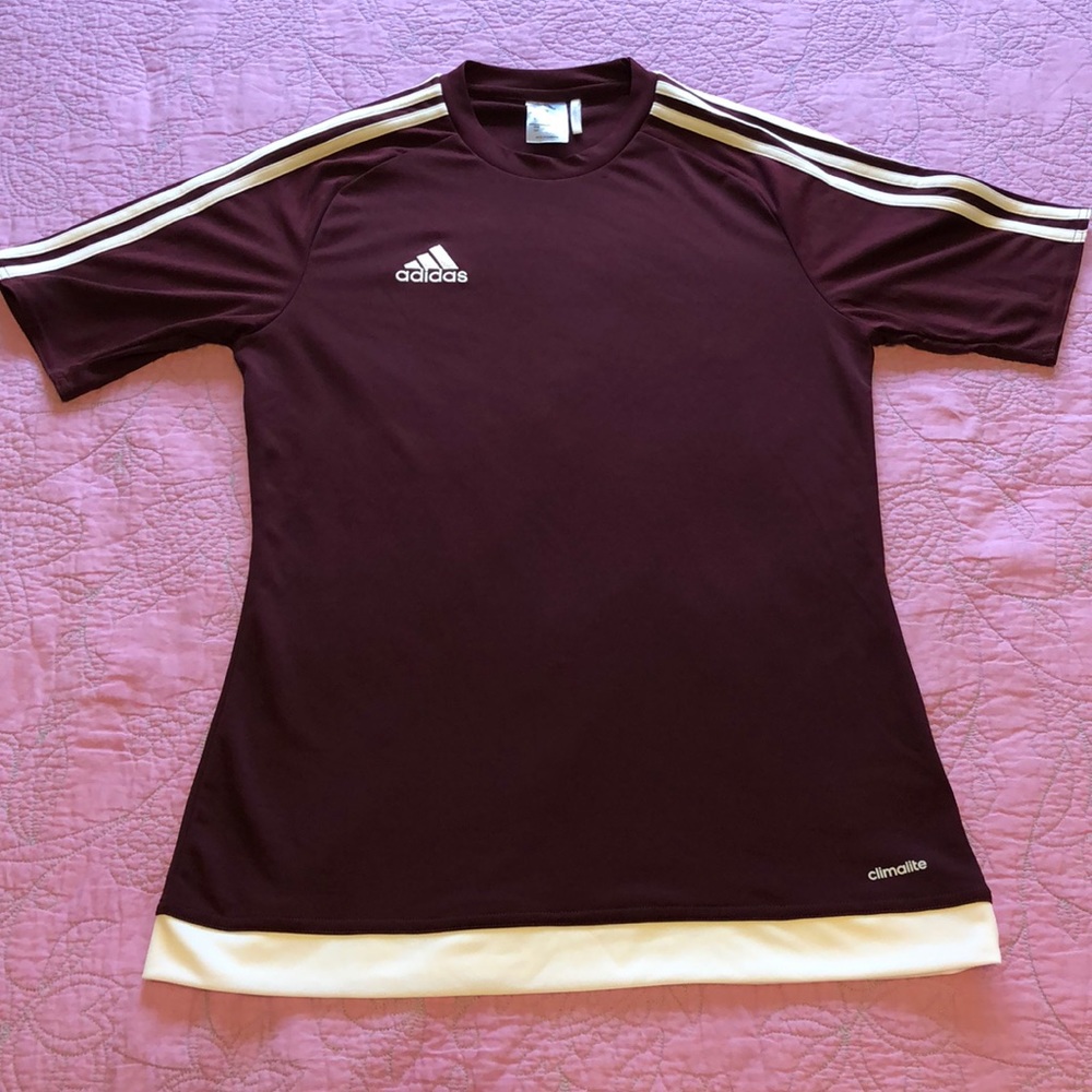 Burgundy Adidas Climalite Top